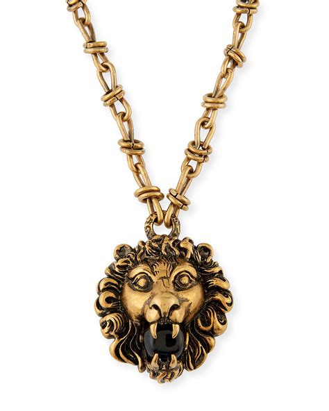 gucci lion head pendant|gucci crossbody with lion head.